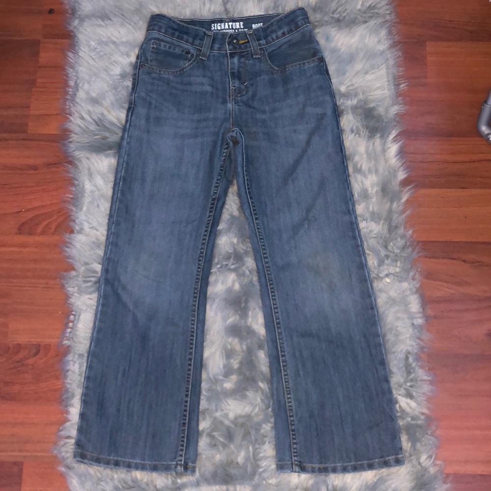 Signature lee boot cut boys jeans size 10